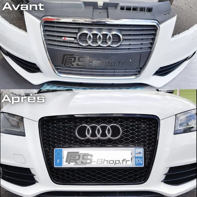 Calandre Grille Noir RS3 Pour A3 / S3 8P - Image 5