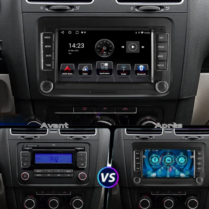 Ecran Autoradio CarPlay Seat / Skoda / VW Polo / Golf 5 / 6 - Image 6