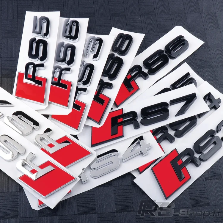 Logo / Badge Audi RS3 / RS4 / RS5 / RS6 / RS7 / RSQ3 / RSQ8 Noir - Image 35